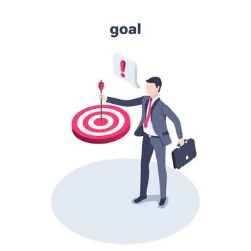 Isometric vector illustration on a white background, a man in a business suit Stock Illustration