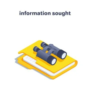 Isometric vector illustration on a white background, icon of a folder with a  イラスト素材