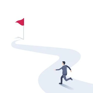 Isometric vector illustration on a white background, a man in a business suit Stock Illustration