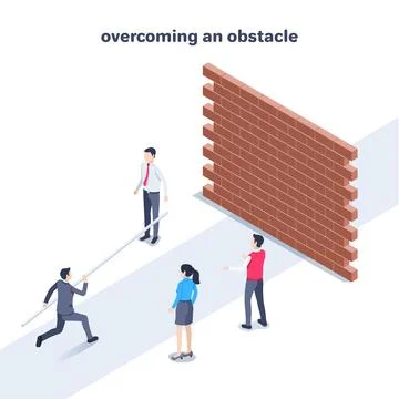 Isometric vector illustration on a white background, a man in a business suit Stock Illustration