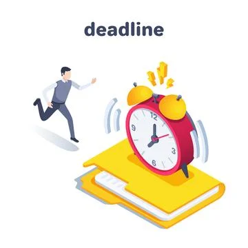 Isometric vector illustration on a white background, a man in business clothe Stock Illustration