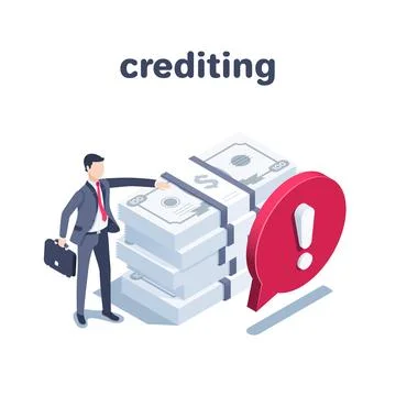 Isometric vector illustration on a white background, a man in a business suit Stock Illustration
