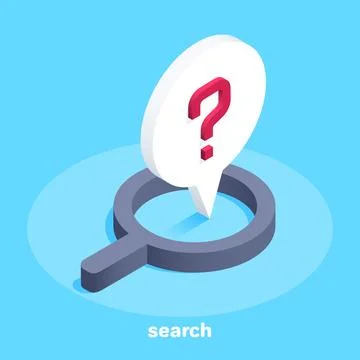 Isometric vector image on a blue background, business icon in the form of a.. Stock Illustration