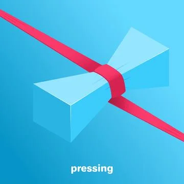 Isometric vector image on a blue background, an abstract image in the form .. Stock Illustration