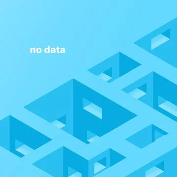 Isometric vector image on a blue background, abstract image in the form of .. Stock Illustration