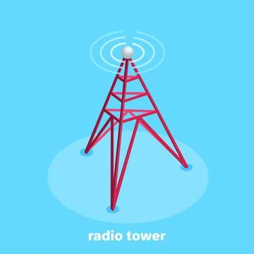 Isometric vector image on a blue background, business icon in the form of a r Stock Illustration