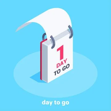 Isometric vector image on a blue background on the theme of business, calenda Illustrazione stock