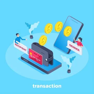 Isometric vector image on a blue background, business concept, Gold coins are Stock Illustration