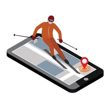 Isometric vector man has boarding in city. Urban style and hot tricks in park Ilustração Stock