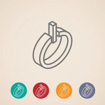 Isometric vector power icons Stock Illustration