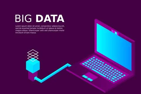 Isometric vector set of computer laptop tablet pc and smart-phone Illustrazione stock