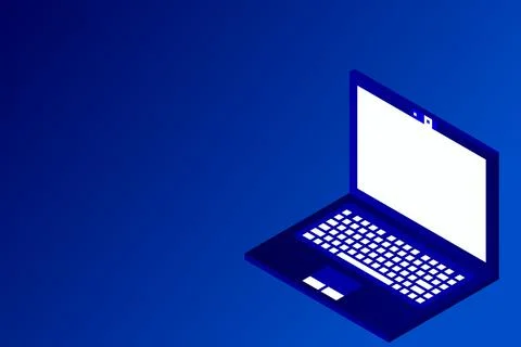 Isometric vector set of computer laptop tablet pc and smart-phone Stock Illustration