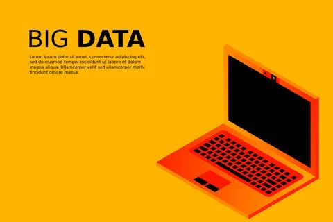 Isometric vector set of computer laptop tablet pc and smart-phone Stock Illustration