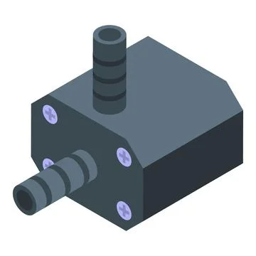 Isometric view of electronic component Stockillustratie