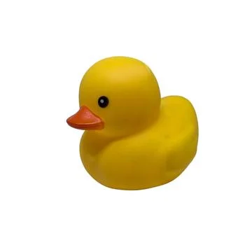 Isometric view Mini Rubber Ducks Bath Stock Photos