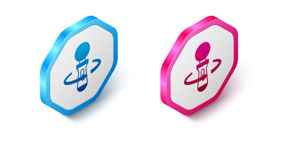 Isometric VR controller game icon isolated on white background. Virtual reality Stock Illustration