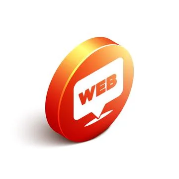 Isometric Web and graphic design icon isolated on white background. Creative and Stock-Illustration