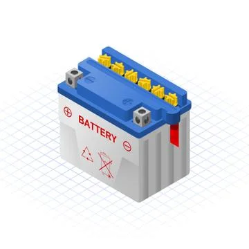 Isometric Wet Accu Stock Illustration