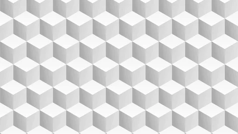 Isometric white cubes pattern moving vertically. Seamless loop. Stock Footage 117744703
