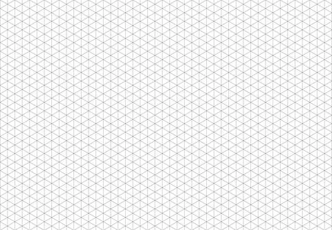 Isometric wide black grid. Guide lines. 3d perspective printable backdrop Stock Illustration