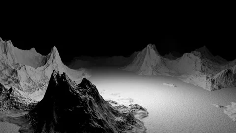 Isometry 3d square area. Abstract landscape background Stock Footage 268576756