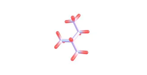 Isopentane molecular structure isolated on white Stock Illustration
