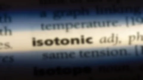 Isotonic word in a dictionary. Stock Footage 99561664