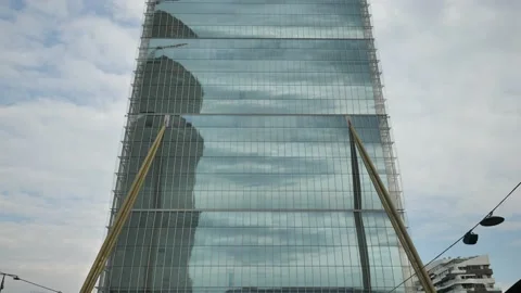 Isozaki tower view Video stock 131434998