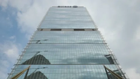 Isozaki tower view Stock Footage 131435768