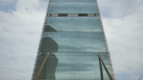 Isozaki tower view Stock Footage 131437674