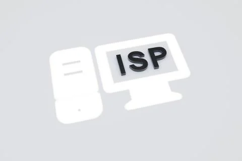 ISP room sunlight concept 3D illustration Stock Illustration