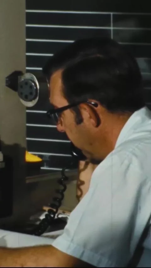 ISRAEL - 1973 - A USAF command crew captain operates out of a communications Stock Footage 342668665