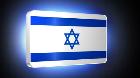 Israel 3d flag Stock Footage 958311
