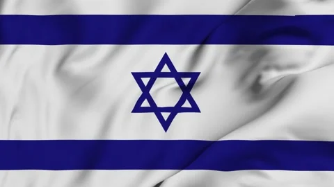 Israel 4K waving flag in loop Stock Footage 139565515