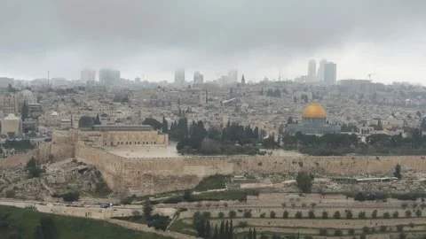 Israel: Al-Aqsa Mosque compound remains closed as tensions persist in Eas... Stock Footage 331573387