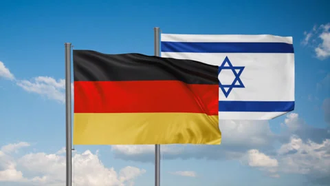 Israel and Germany flag Stock-Footage 245111153
