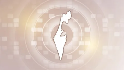 Israel Animated Map Stock Footage 275634549