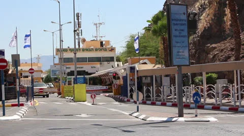 Israel egypt border Stock Footage 25286186