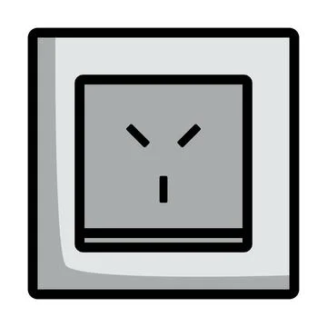 Israel Electrical Socket Icon Stock Illustration