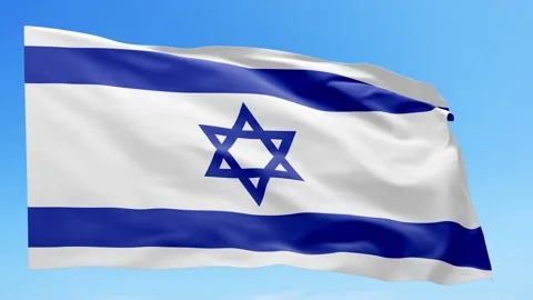 Israel Flag Animation – Seamless Loop (4K UHD) Stock Footage 317762434