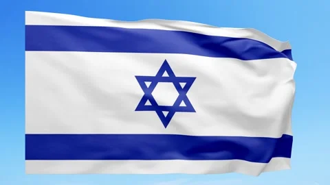Israel Flag Animation – Seamless Loop (4K UHD) Stock Footage 317762436