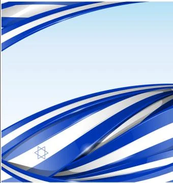Israel flag background Иллюстрация