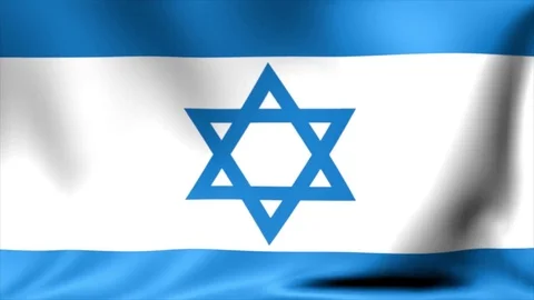 Israel Flag. Background Seamless Looping Animation. 4K High Definition Video Stock Footage 71755577