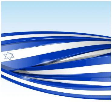Israel  flag banner. Vector background イラスト素材