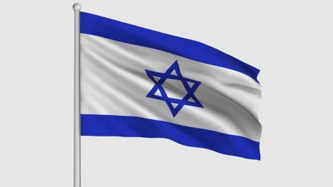 Israel Flag Video stock 208475130