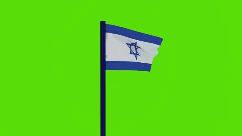 Israel flag 스톡 동영상 256419802