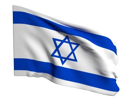 Israel flag Stock Illustration