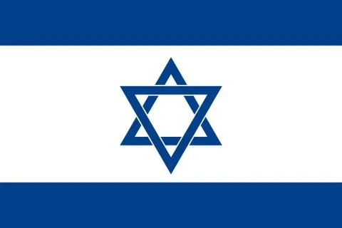 Israel flag Stock Illustration