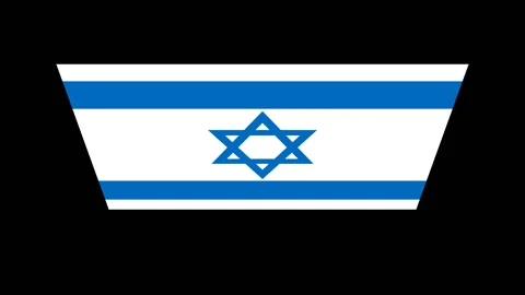 Israel flag turning vertically Stock Footage 88483512