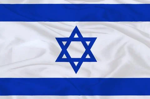 Israel Flag Waving Stock Illustration